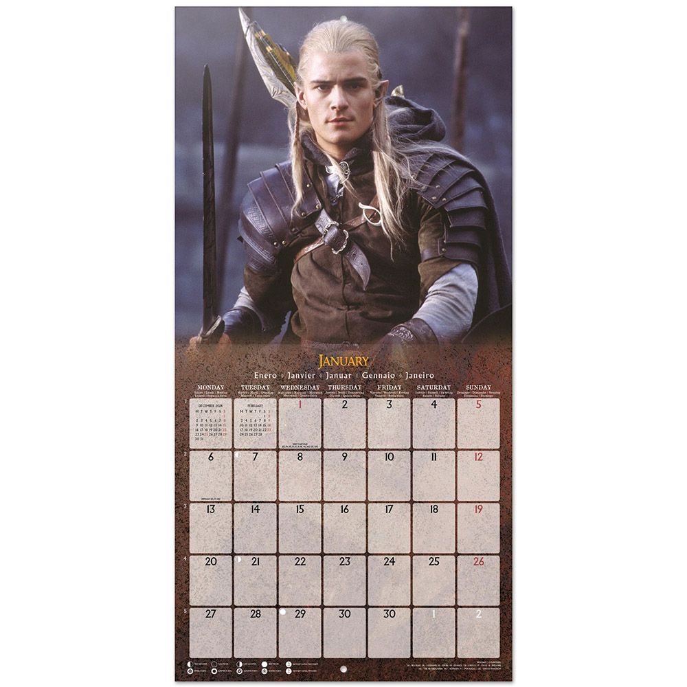 Wall Calendar 2025 30X30cm THE LORD OF THE RINGS