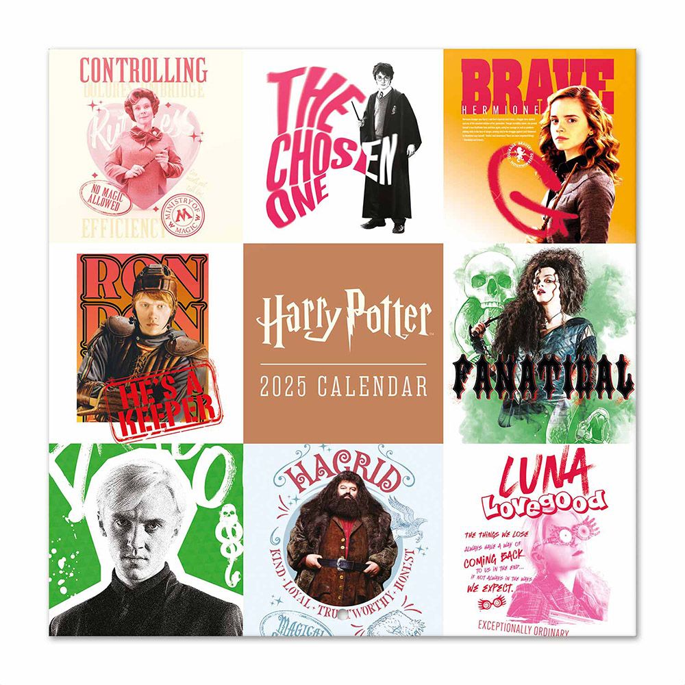 Wall Calendar 2025 30X30cm HARRY POTTER