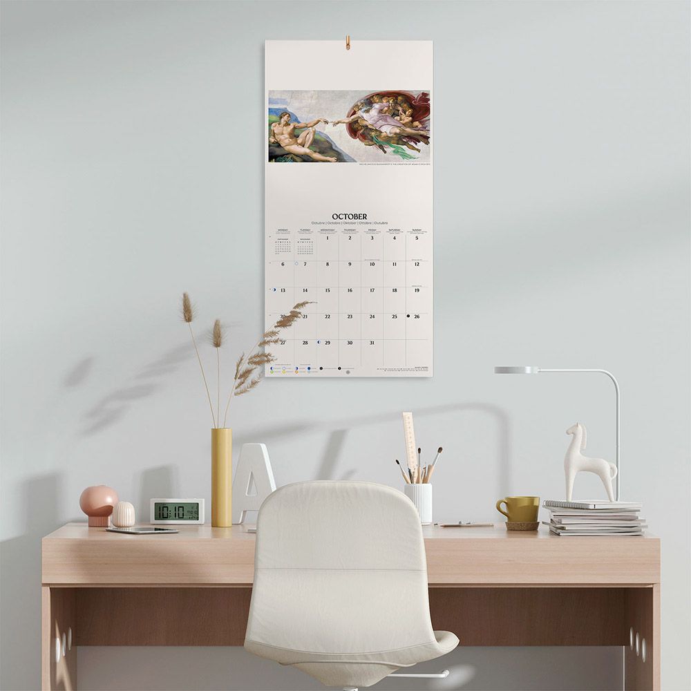 Wall Calendar 2025 30X30cm MASTERPIECES