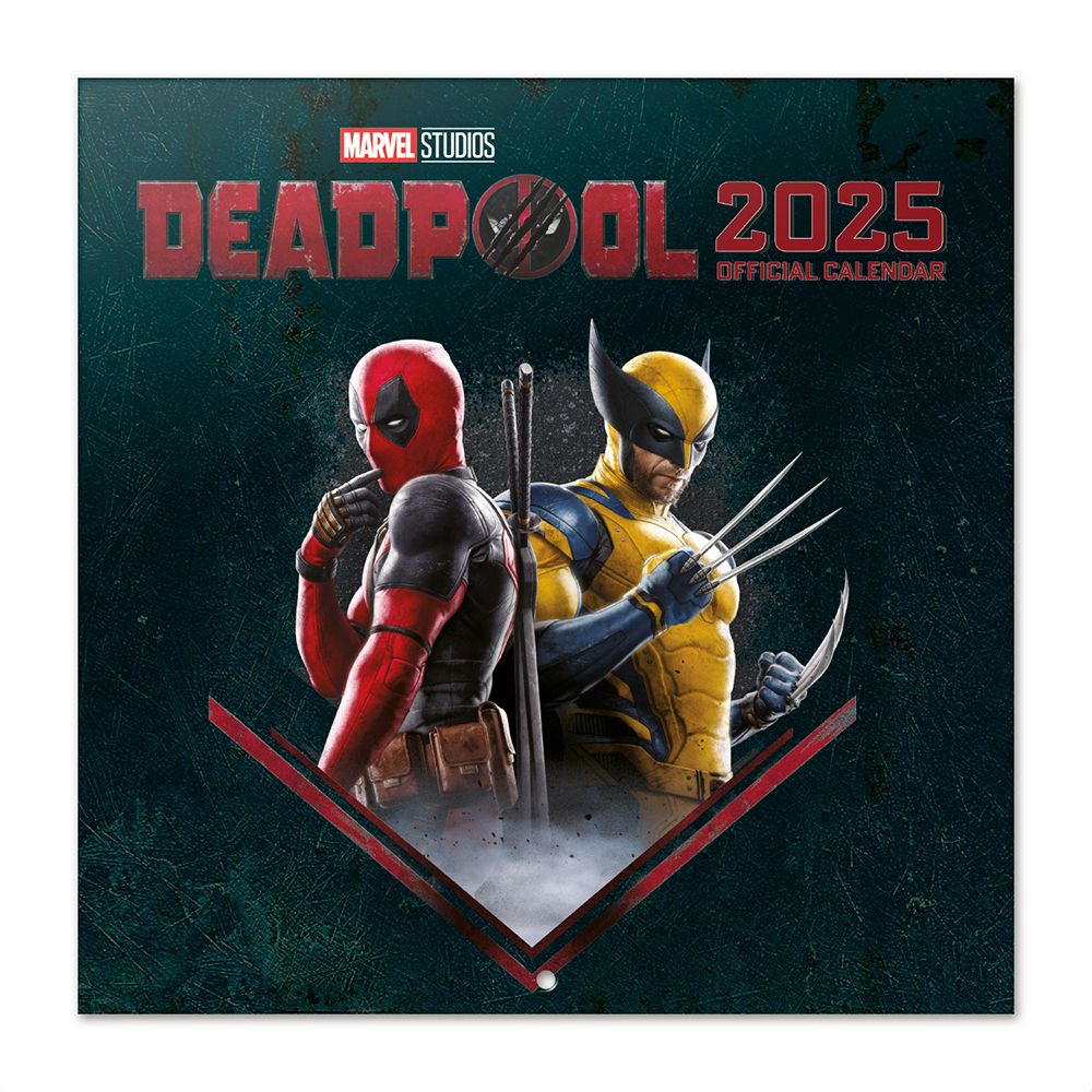 Wall Calendar 2025 30X30cm MARVEL DEADPOOL