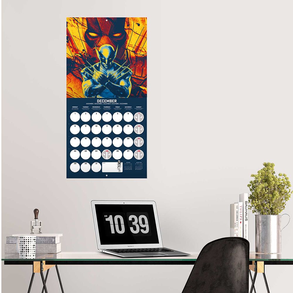 Wall Calendar 2025 30X30cm MARVEL DEADPOOL