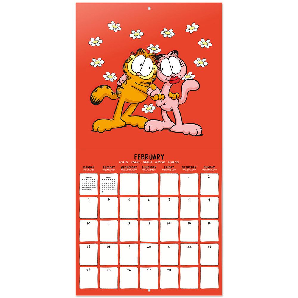 Wall Calendar 2025 30X30cm GARFIELD