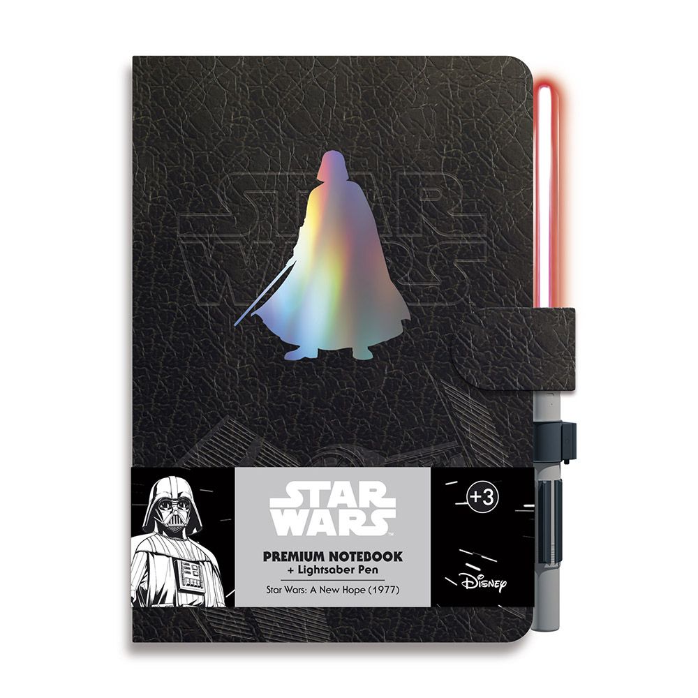 Premium Notebook A5 with Lightsaber Pen STAR WARS Darth Vader