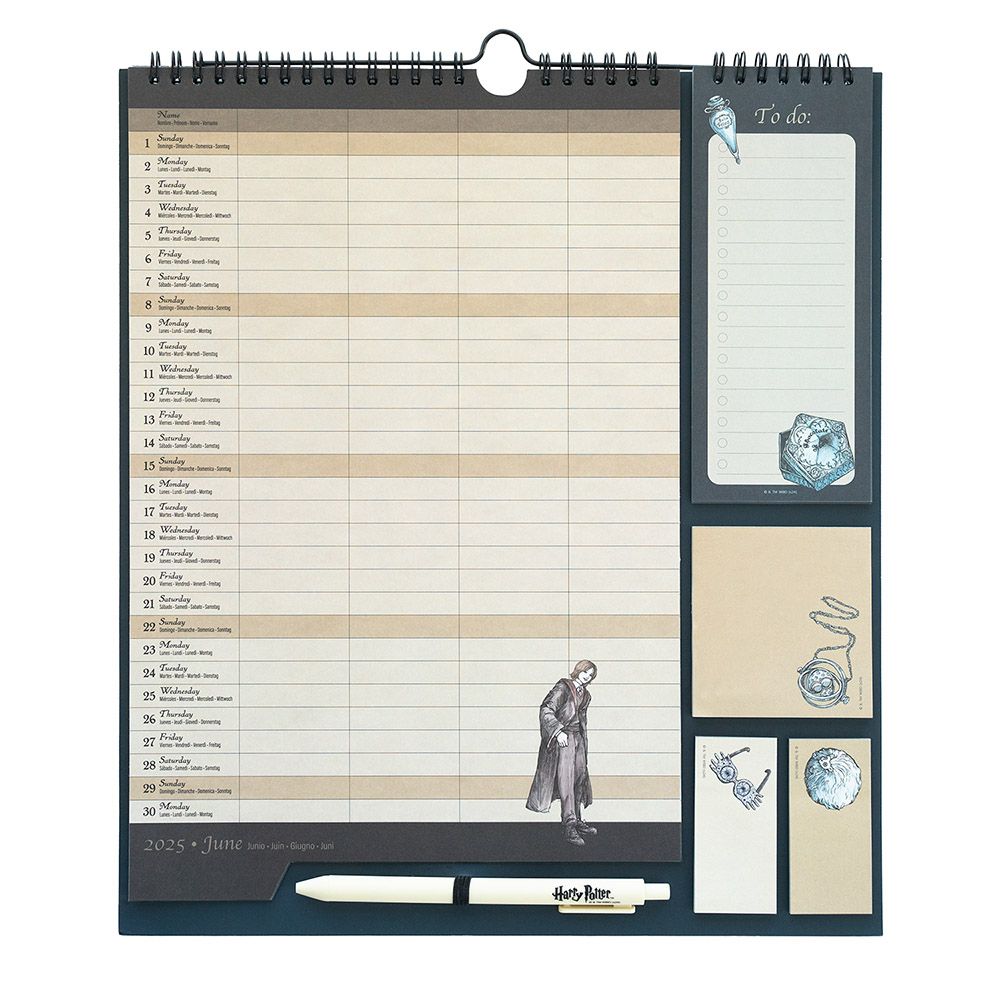 Wall Calendar/Planner 2024/2025 30X34cm HARRY POTTER