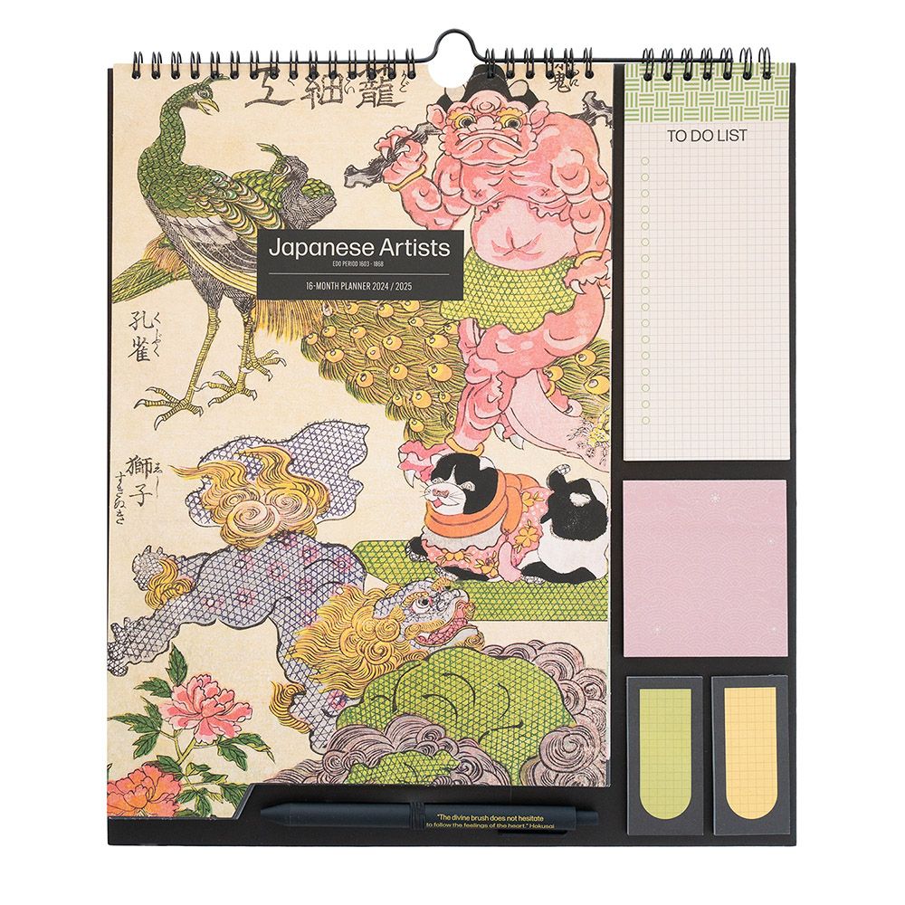 Wall Calendar/Planner 2024/2025 30X34cm JAPANESE ARTISTS