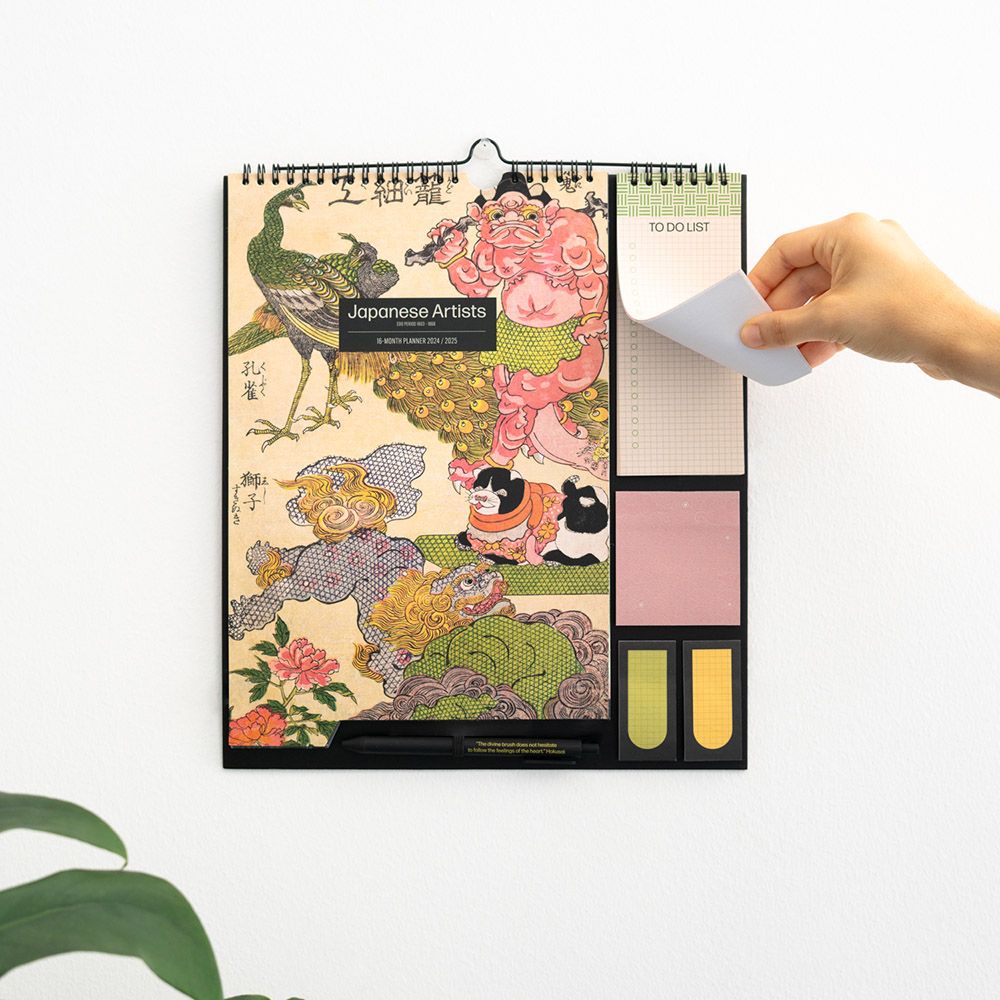 Wall Calendar/Planner 2024/2025 30X34cm JAPANESE ARTISTS