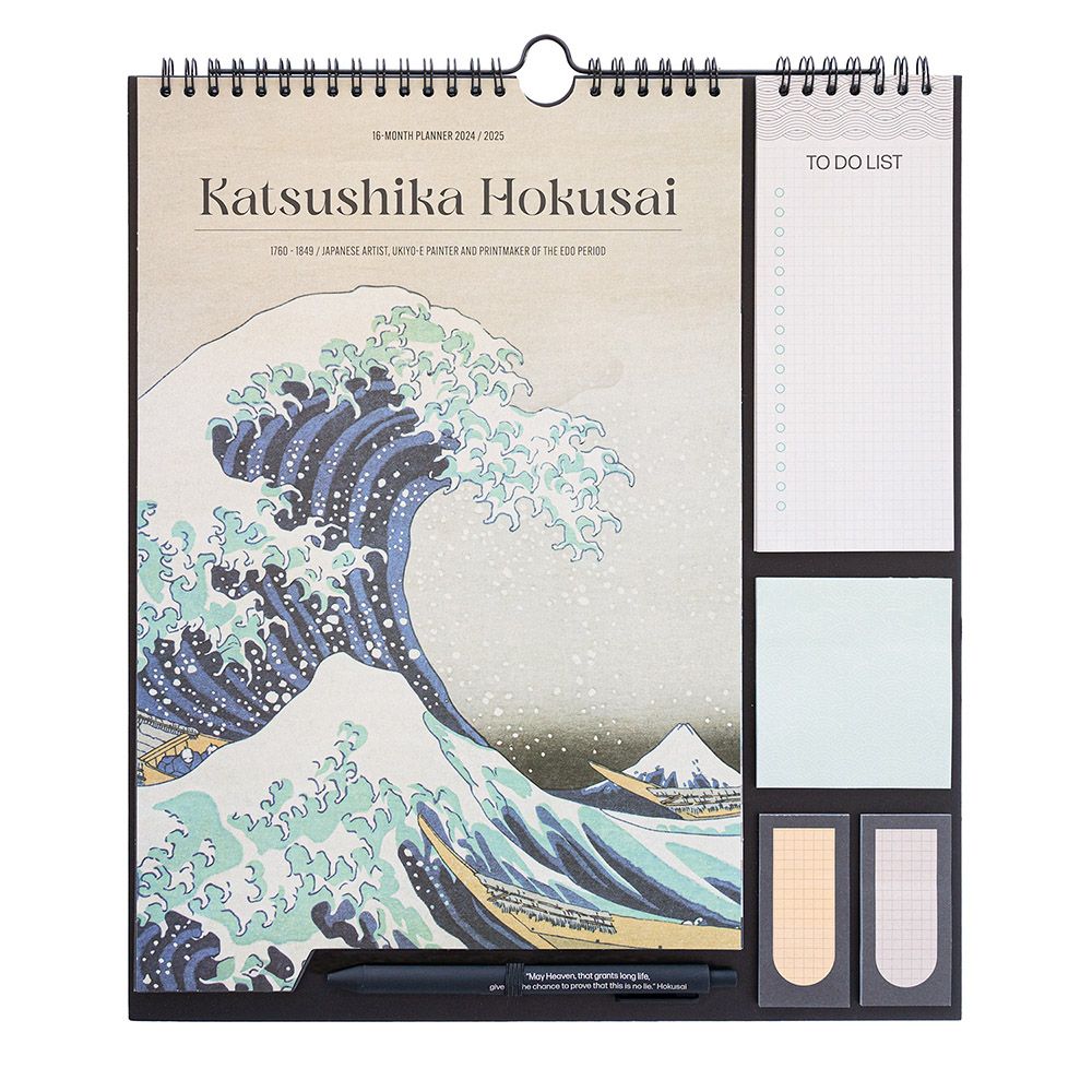 Wall Calendar/Planner 2024/2025 30X34cm HOKUSAI