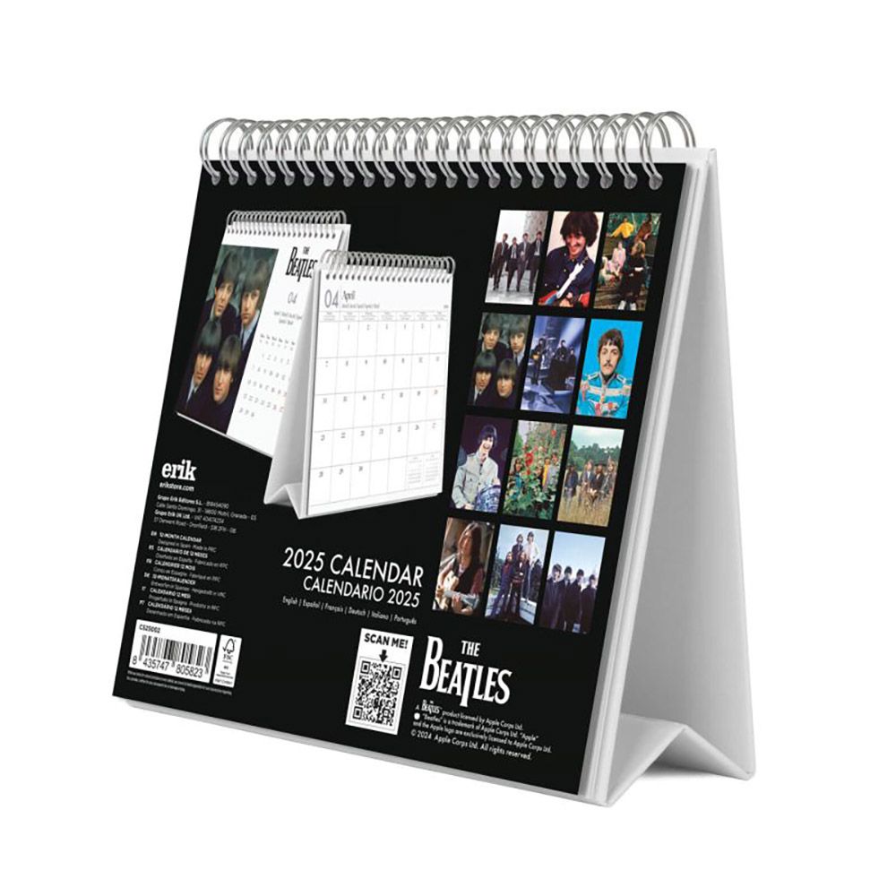 Deluxe Desk Calendar 2025 THE BEATLES