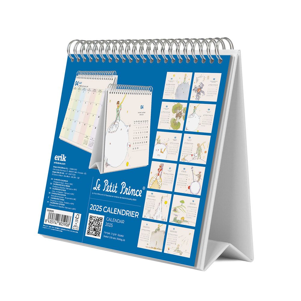 Deluxe Desk Calendar 2025 THE LITTLE PRINCE