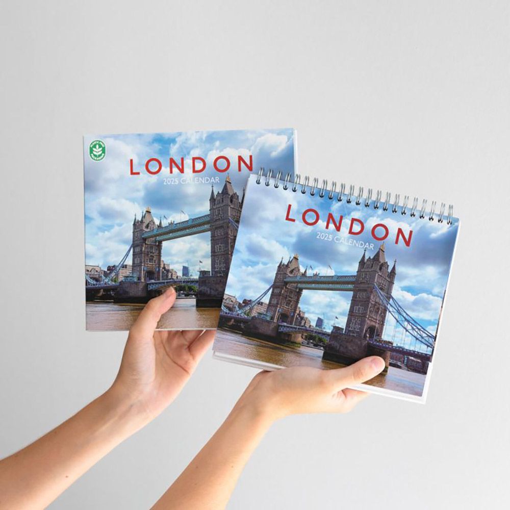 Deluxe Desk Calendar 2025 LONDON