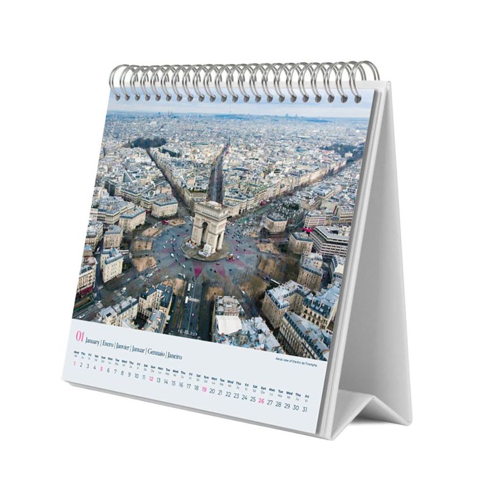 Deluxe Desk Calendar 2025 PARIS