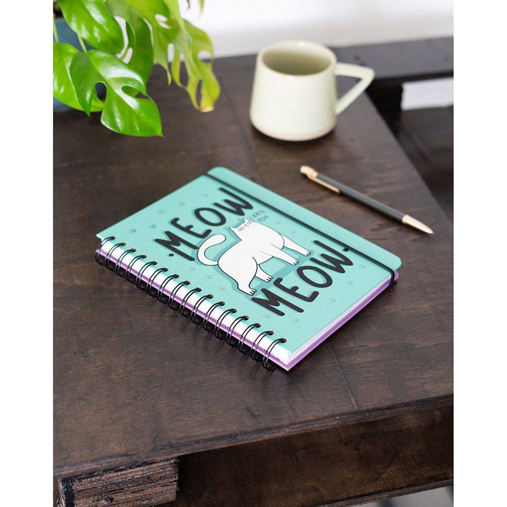 Notebook Hardcover Spiral A5/15X21 MEOW MEOW