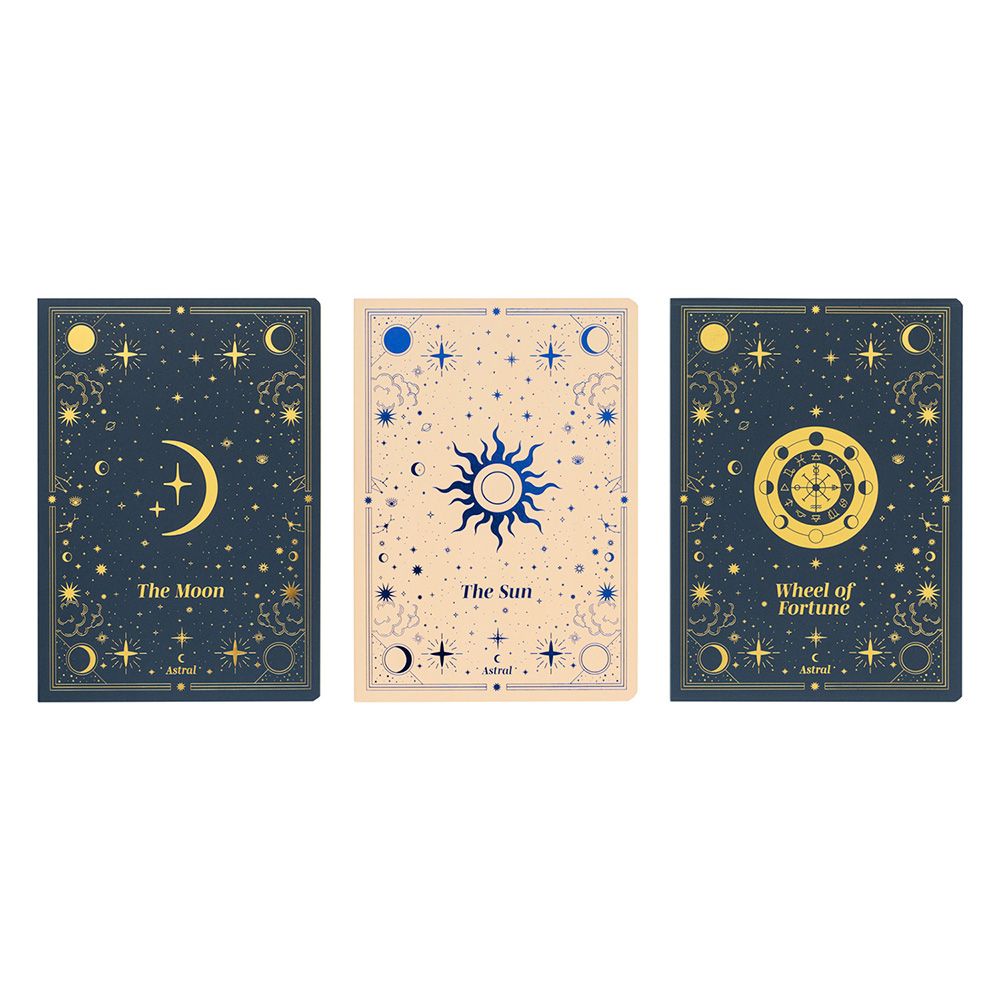 Pack of 3 Notebooks Α5/15X21 ASTRAL