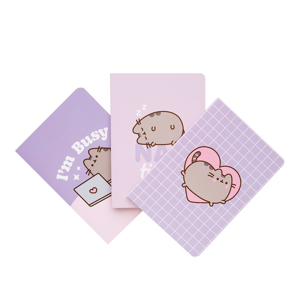 Pack of 3 Notebooks Α6/10X15 PUSHEEN Moments Collection