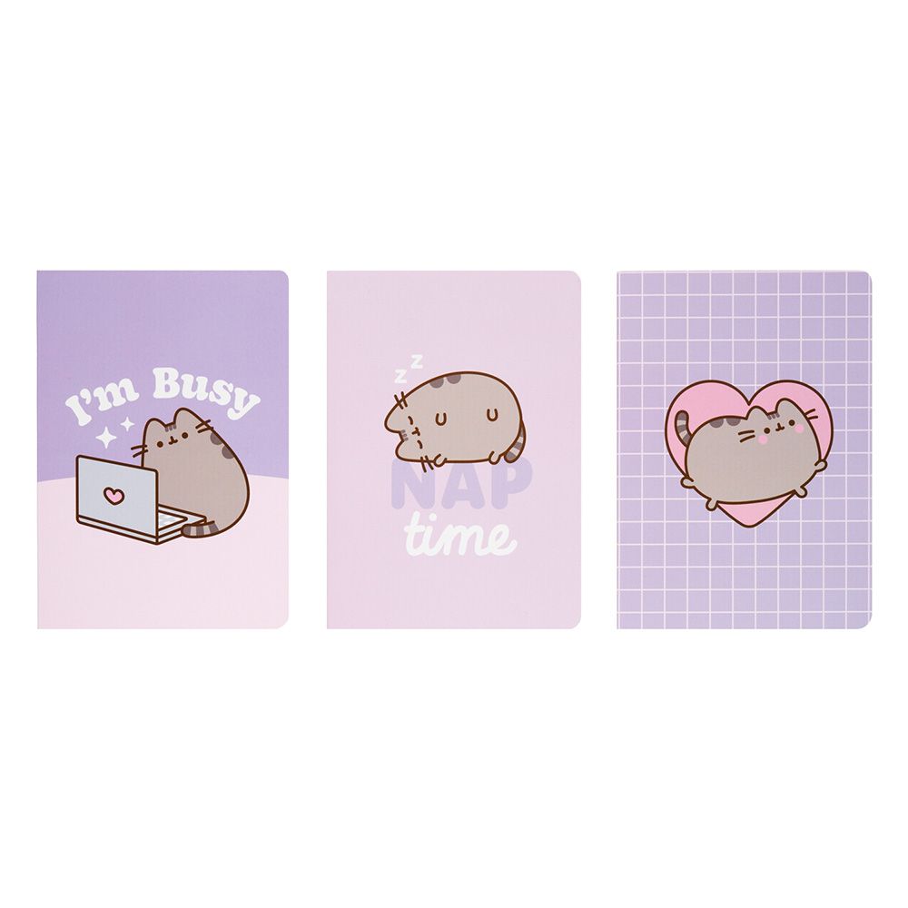 Pack of 3 Notebooks Α6/10X15 PUSHEEN Moments Collection