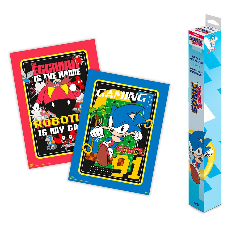 Set of 2 Mini Posters 38Χ52cm SONIC