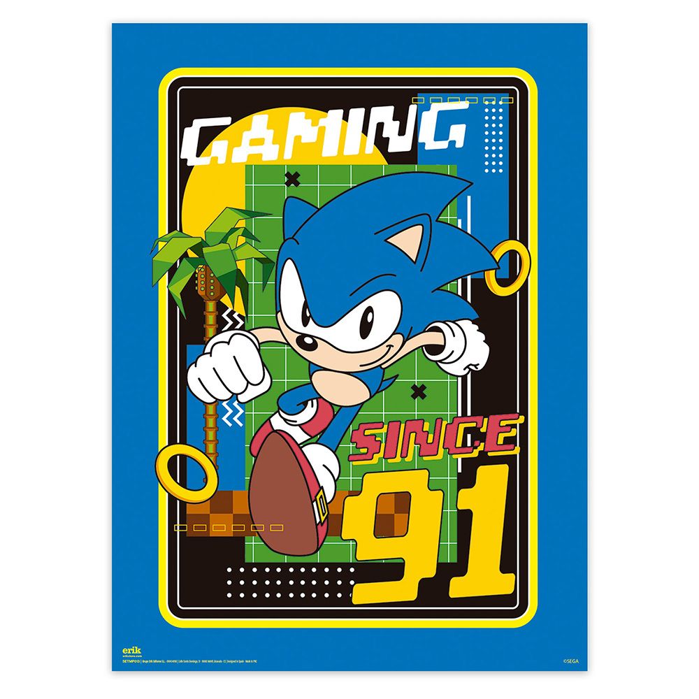 Set of 2 Mini Posters 38Χ52cm SONIC