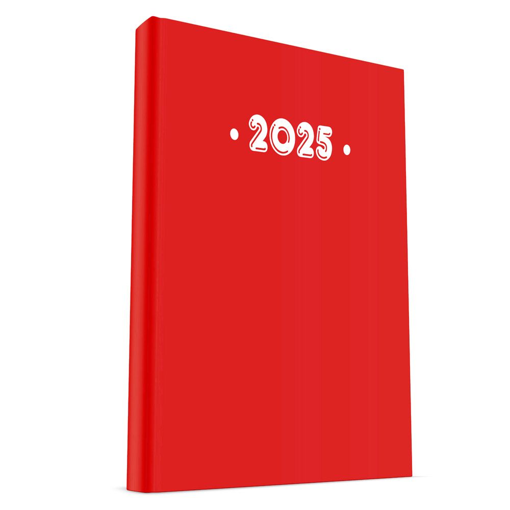 Daily Calendar PVC 2025 17Χ24 Red