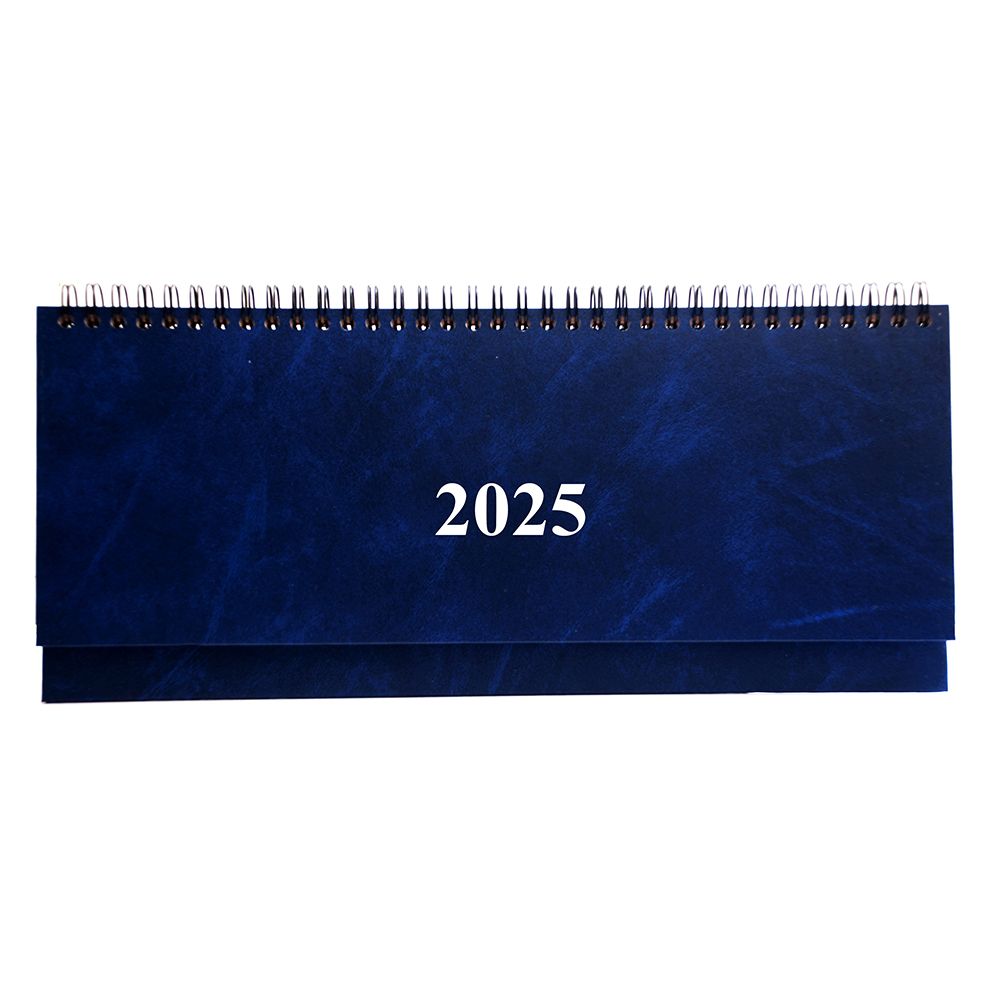 Weekly Planner 2025 30Χ13 Spiral Marble Blue