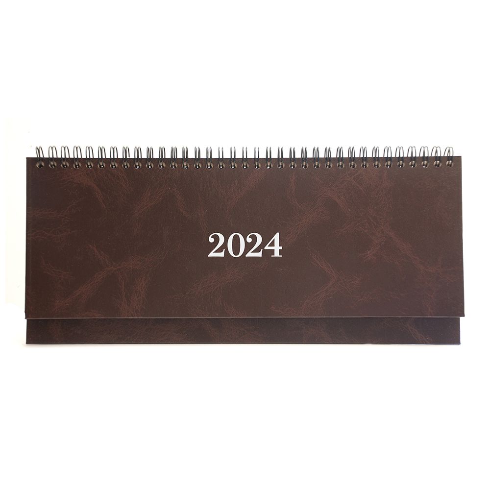 Weekly Planner 2025 30Χ13 Spiral Marble Brown