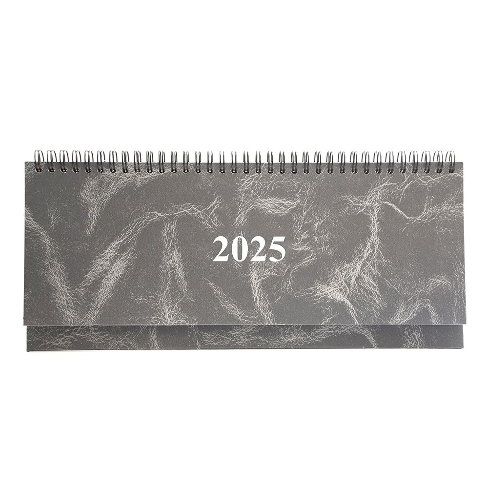 Weekly Planner 2025 30Χ13 Spiral Marble Gray